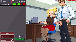 BIMBO BBW SECRETARY with HUGE TITS is the OFFICE SLUT gets FUCKED by Everyone in The Office - Office Slut