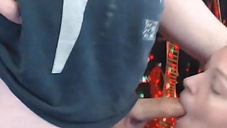 Young Woman Sucks the Penis and Swallows Sperm