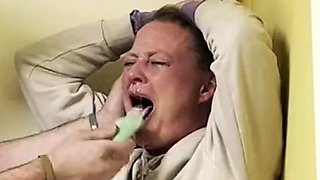 Naughty mouth swabbed out with soap