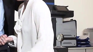 Tattooed secretary fucked by boss