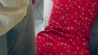 Step Son Fucks Step Mom Stuck in Washer - Hot Creampie Finish