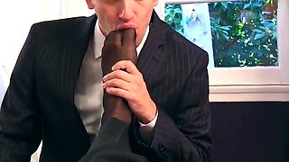 Stud Is Eager To Worship His Tough Boss
