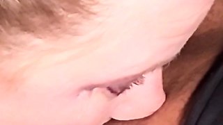 Goth Emo Girl Face Fucked and Swallowing Lucky Neighbors Cum