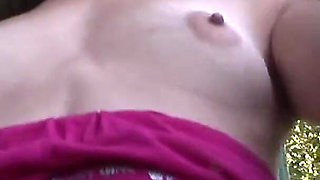 Petite Tatted Freak Gets Naked at a Public Park