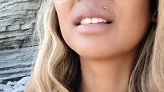 Sexy blonde amateur babe give blowjob and fucking to cumshot