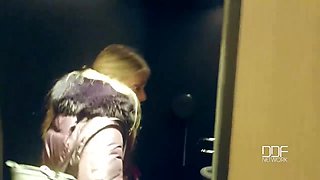 Czech College Blondes Super Blowjob and Ball Licking POV Style