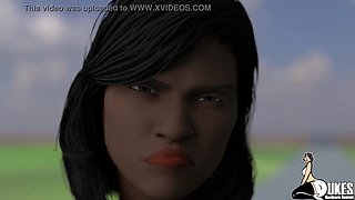Rich White Boy Fucks His Ebony Maid and Teacher - Big Booty MILF Takes Cum in Mouth