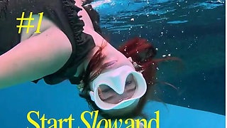 Mistress Dana's Redhead Femdom Foot Fetish Jerk off Instructions