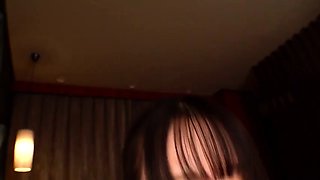 amateur asian gives a blowjob