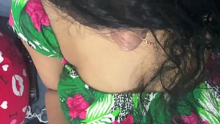 Indian Tamil Aunty Huge Boob and Nosering Is Very Glamour to Her