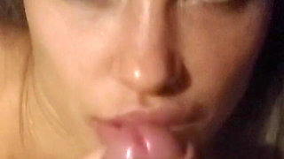 Beautiful Monika Fox sexy ball licking & cock sucking