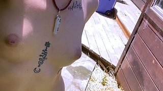 Solo masturbation of a beautiful amateur blonde