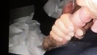 My sexy step daughter giving me a pantyhose handjob blowjob