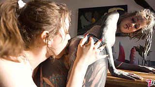 Anal Gaping Tattooed Teens - Big Toys, Prolapse, Squirt, Atogm, Pussy Licking