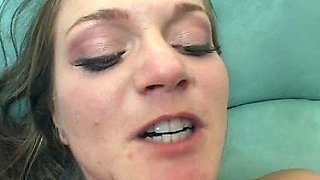 Blonde amateur girlfriend enjoys a big cock