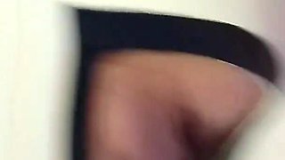 MILF with Pantyhose, High Heels, Perfect Tits and Big Ass Gives Blowjob with Cum in Mouth