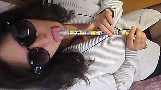 Office Secretary Masturbates - 2