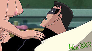 DC Harley Quinn and Nightwing Femdom