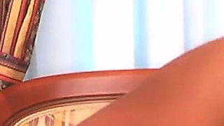 Teen with Stockings Gets Her Hairy Pussy Drilled by a Dude on the Chair