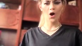 Blonde emo amateur solo masturbation
