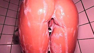 TenderMolly Shower Masturbation: Wet Pussy & Small Tits in 4K