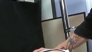 Inked slut gets punished by horny maledom