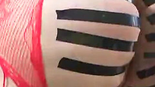 Piggy Holes Gaped and Taped Open