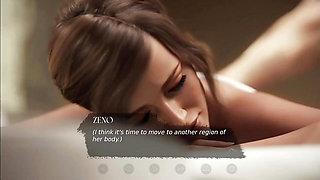Step sister body massage by step brother