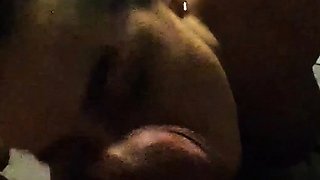 Busty brunette slut enjoys extreme amateur pov blowjob