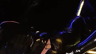 Latex foot fisting