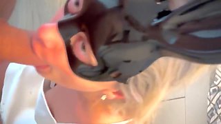 Verified Amateurs - Ella Noirs Bunny Masked Ass-shot Finish - Sloppy Blowjob & Doggy (real Amateur Wife)