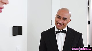 Shemales wedding day is day for assfuck