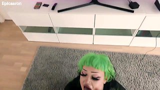 Shameless green-haired MILF unbelievable adult video