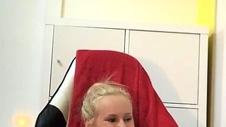 Hot Blonde Washes Car Toys Ass On Cam Big Boobs