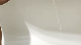 Peeing in the toilet and shower