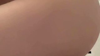 Cute Girl Pees in the Bathroom and Fucks Her Tight Pussy with a Big Dildo