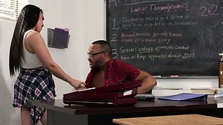 TS Stepdaughter ass pounded by her black stepdad