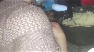Anal While Cooking Dinner