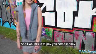 Cute teen goes home with a stranger to hop on his big cock POV