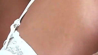 Ivannah Su is all smiles as her face is covered in cum after a DP