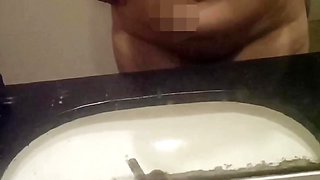 nasty stepsister fuck in the bathroom and cum in her face on toilet