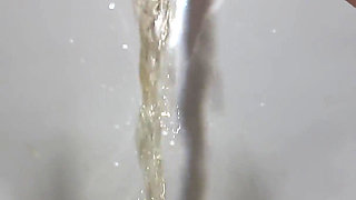 Morning Yellow Pee Compilation! Close-up! POV!