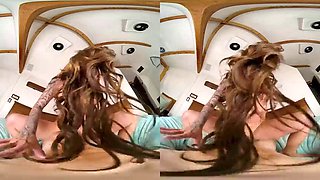 Adri: Blowjob, Anal  Brunette VR Porn
