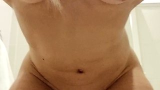 Amateur striptease and Solo masturbation
