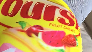 I Got Fucked and Creampied Through My Tight Starburst Shorts