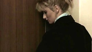 Retro German Amateurs - Milf rides hard cock after giving a