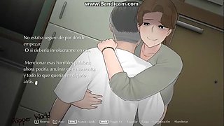 MILF Seduces Son's Bully in Steamy Creampie Scene - Full Spanish Gameplay by NTRman