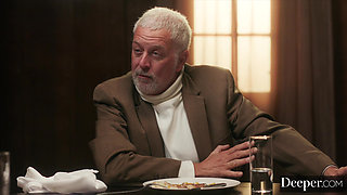 Deeper.Insatiable Yhivi Has Secret Sex With Boyfriend At Dinner Party