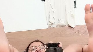 Tight Freshly Shaved Pink Pussy Having Fun with a BBC Dildo