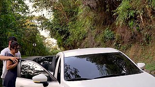 Spontaneous Outdoor Hookup with Busty Latina Stranger